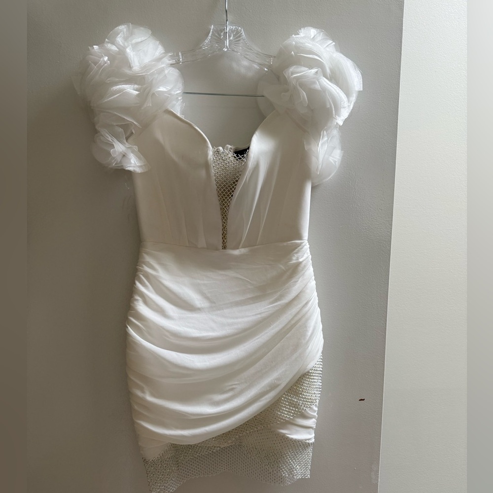 F&P Paris white mini dress